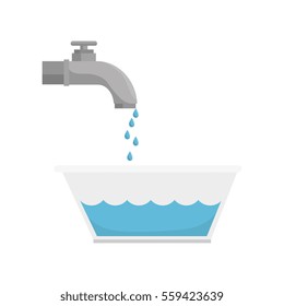 tap water with pot