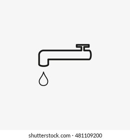 tap water, vector icon