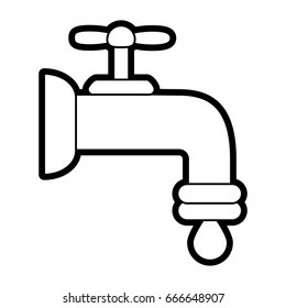tap water vector illustration