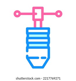 tap wrench color icon vector. tap wrench sign. isolated symbol illustration