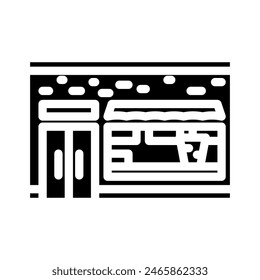 tapas bar street cafe glyph icon vector. tapas bar street cafe sign. isolated symbol illustration