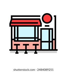 tapas bar street food cafe color icon vector. tapas bar street food cafe sign. isolated symbol illustration