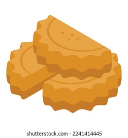 Tapas dish icon isometric vector. Spanish cuisine. Chicken churros