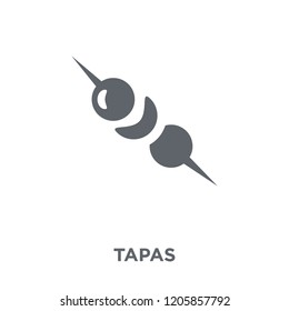 Tapas icon. Tapas design concept from Spanish Food collection. Simple element vector illustration on white background.