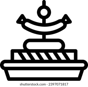 Tapas single vector line icon