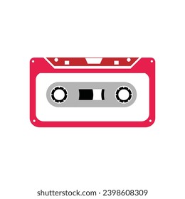 Tape cassette icon vector illustration logo design