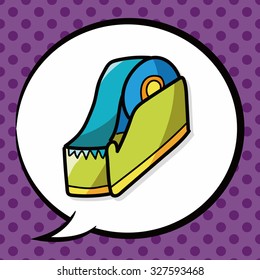 Tape color doodle, speech bubble