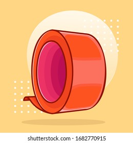 tape cutter adn tape illustrations vector