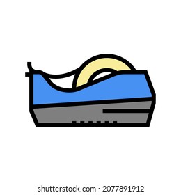 tape dispenser color icon vector. tape dispenser sign. isolated symbol illustration