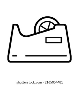 Icono del dispensador de cinta en la ilustración de diseño vectorial de moda