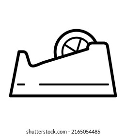 Icono del dispensador de cinta en la ilustración de diseño vectorial de moda