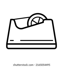 Tape dispenser icon in trendy vector design illustration