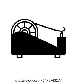 Vector del dispensador de cinta o estilo de ilustración del logotipo 
