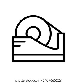 Tape Dispenser line icon, outline icon, vector, pixel perfect icon