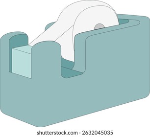 Tape dispenser - Minimal Office Supplies Vector