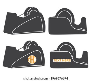 Tape dispenser vector ,tape dispenser sign symbol icon vector illustration, tape dispenser.
