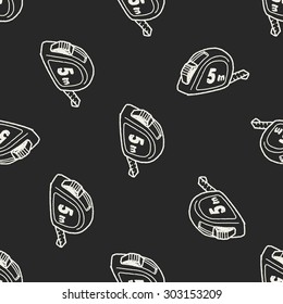 tape doodle seamless pattern background