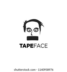 THE TAPE FACE LOGO ICON