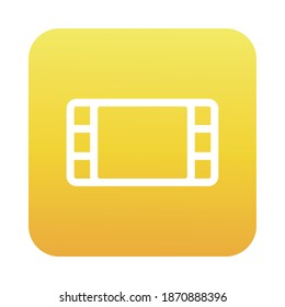 tape film interface block gradient style icon vector illustration design