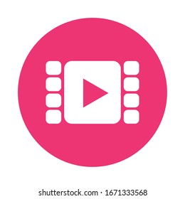 tape film record isolated icon vector illustration design