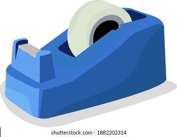 Tape holder, illustration, vector on white background