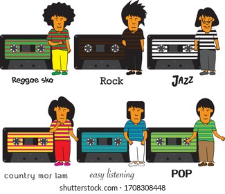 Tape Human style Era color