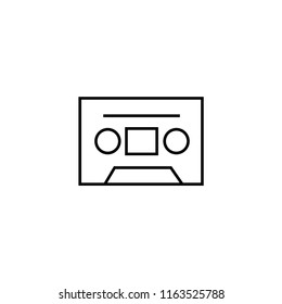 Tape icon. Cassette icon. Old cassette icon. Vector.