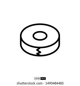 Tape icon, design inspiration vector template for interface and any purpose