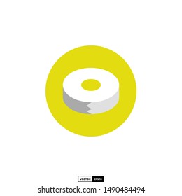 Tape icon, design inspiration vector template for interface and any purpose