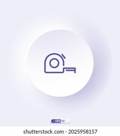 tape icon.  Engineering Related Icons. Contains such Icons as Screwdriver,  Engineer, Production, Settings, and more. Vector Illustration, eps10