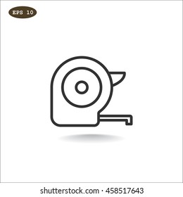 Tape icon flat.