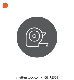 Tape icon flat.