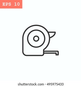  Tape icon flat.