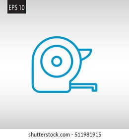  Tape icon flat.