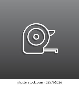  Tape icon flat.