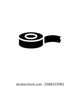Tape icon Flat vector set outline