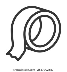 Tape Icon Lineal Style Vector Illustration