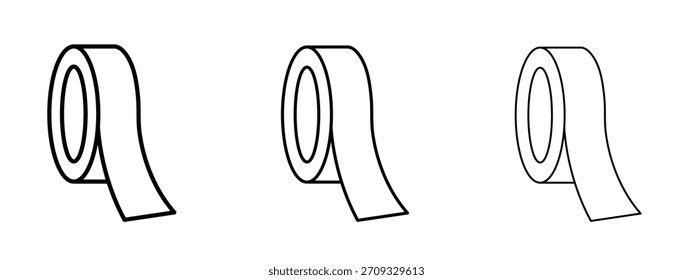 Signo de estilo lineal de icono de cinta para concepto móvil y Diseño web.