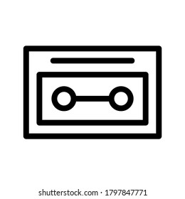 Tape icon or logo isolated sign symbol vector illustration - high quality black style vector icons
