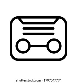Tape icon or logo isolated sign symbol vector illustration - high quality black style vector icons
