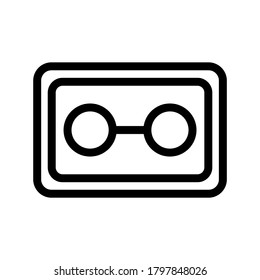 Tape icon or logo isolated sign symbol vector illustration - high quality black style vector icons

