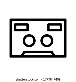 Tape icon or logo isolated sign symbol vector illustration - high quality black style vector icons
