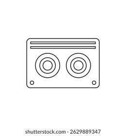 tape icon , radio icon vector