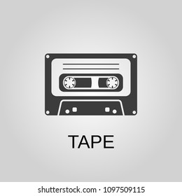Tape icon. Tape symbol. Flat design. Stock - Vector illustration