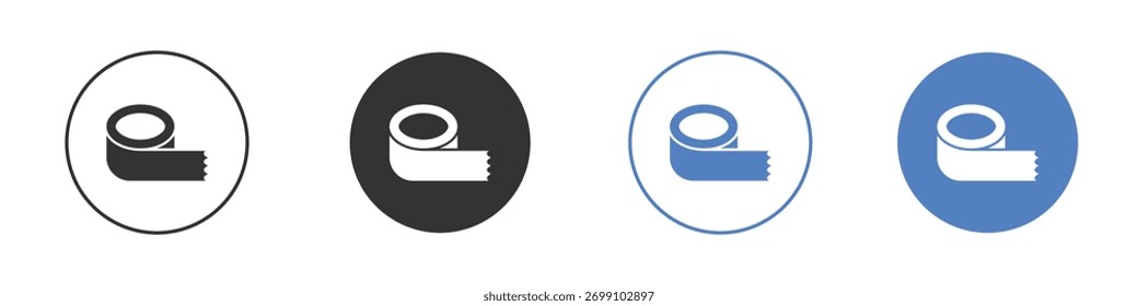 Vetor de ícone de fita. Design de ilustração do modelo de logotipo