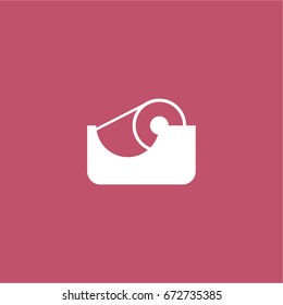 tape icon. vector sign symbol on white background
