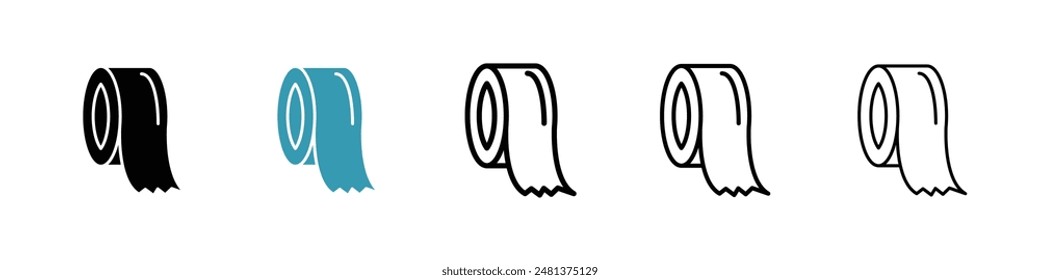 Tape line icon vector set.