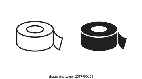 Tape line icon vector set.