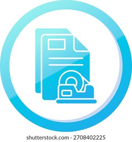 Diseño de icono de Vector de línea de cinta