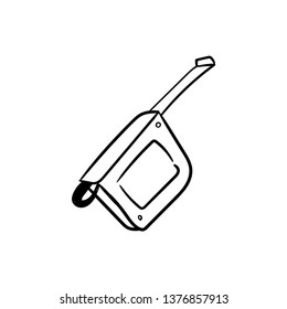 tape measure doodle vector 
